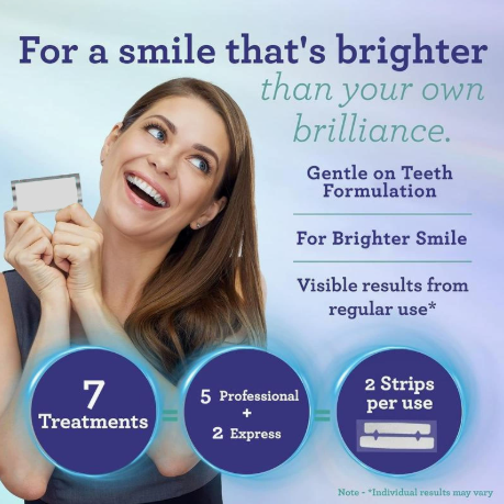 Teeth Whitening Strips Kit - 9 Treatments - Peroxide Free -Safe for Whiter Teeth - Whitening Without The Sensitivity - Dentist Formulated - Sensitivity Free Coconut Oil Mint Teeth Whitening Strips