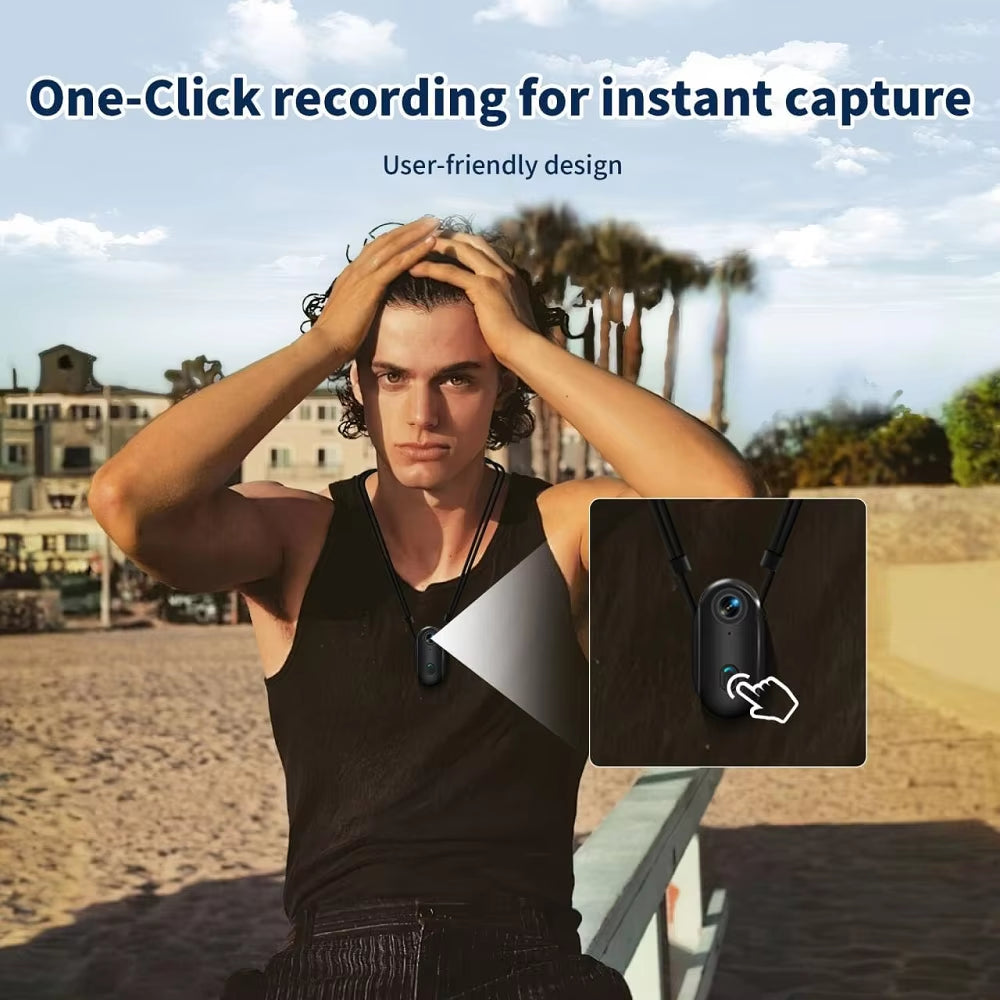 4K HD Mini Wifi Pet Collar Camera Portable Sports Vlogging Bodycam Magnetic Video Recorder Cats Dogs APP Microphone POV Camera