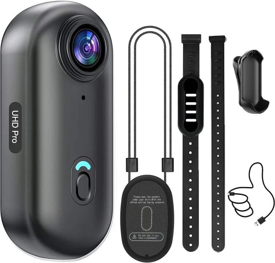 4K HD Mini Wifi Pet Collar Camera Portable Sports Vlogging Bodycam Magnetic Video Recorder Cats Dogs APP Microphone POV Camera