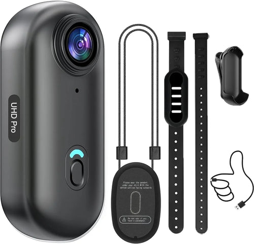 4K HD Mini Wifi Pet Collar Camera Portable Sports Vlogging Bodycam Magnetic Video Recorder Cats Dogs APP Microphone POV Camera