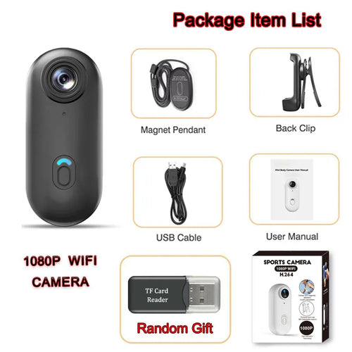 4K UHD Small Vlog Wireless Camera Home Photography Super Mini Wifi Recorder Action Cam Compatible Portable Electronic Gadgets
