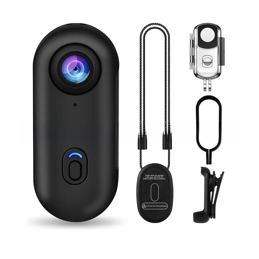 4K Mini WiFi Vlogging camera for cat collar ,Body Cam vlogging.